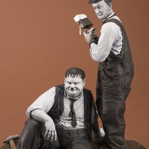 The statue of Laurel & Hardy "Another nice mess" - 13