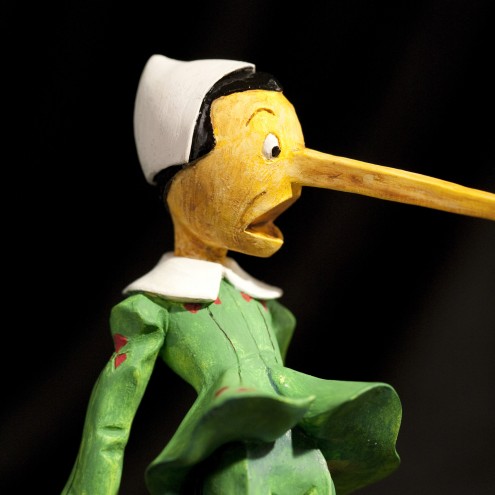 The statue of Pinocchio in the "La Bugia" ("Lie") version - 6